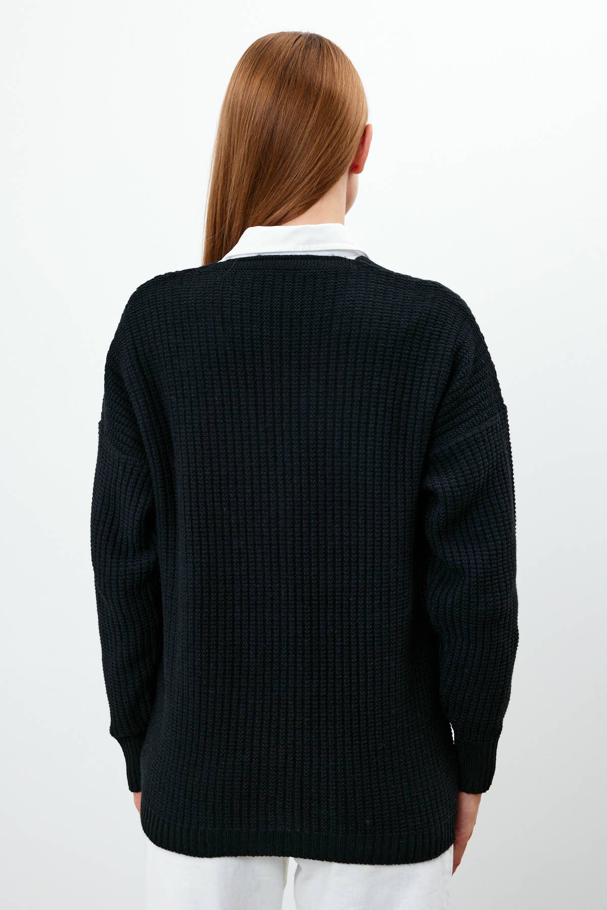 VAV NEW YORK - Vente Cardigan – femme - Cardigan en tricot à fleurs Cardigan en tricot mi-long - 381023