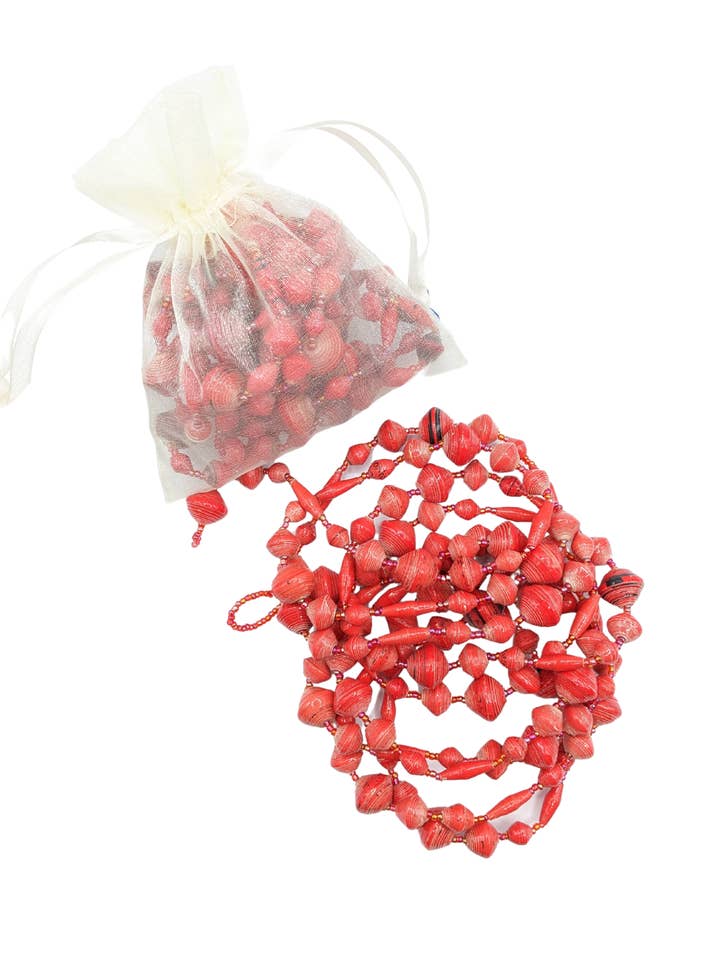 Colored Beaded Garland for wholesale by Grain of Rice Project