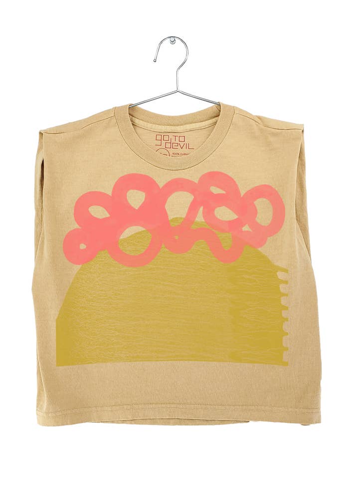 Go To Devil - Wholesale Screen Printed T-Shirt - Women's - Wander Joan Heavyweight Muscle Tee3