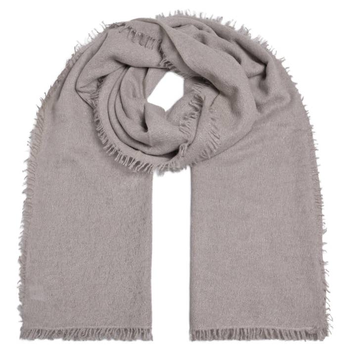 Cashmere Scarf Blair-cs Lurex in Stonegrey for wholesale by cute stuff GmbH