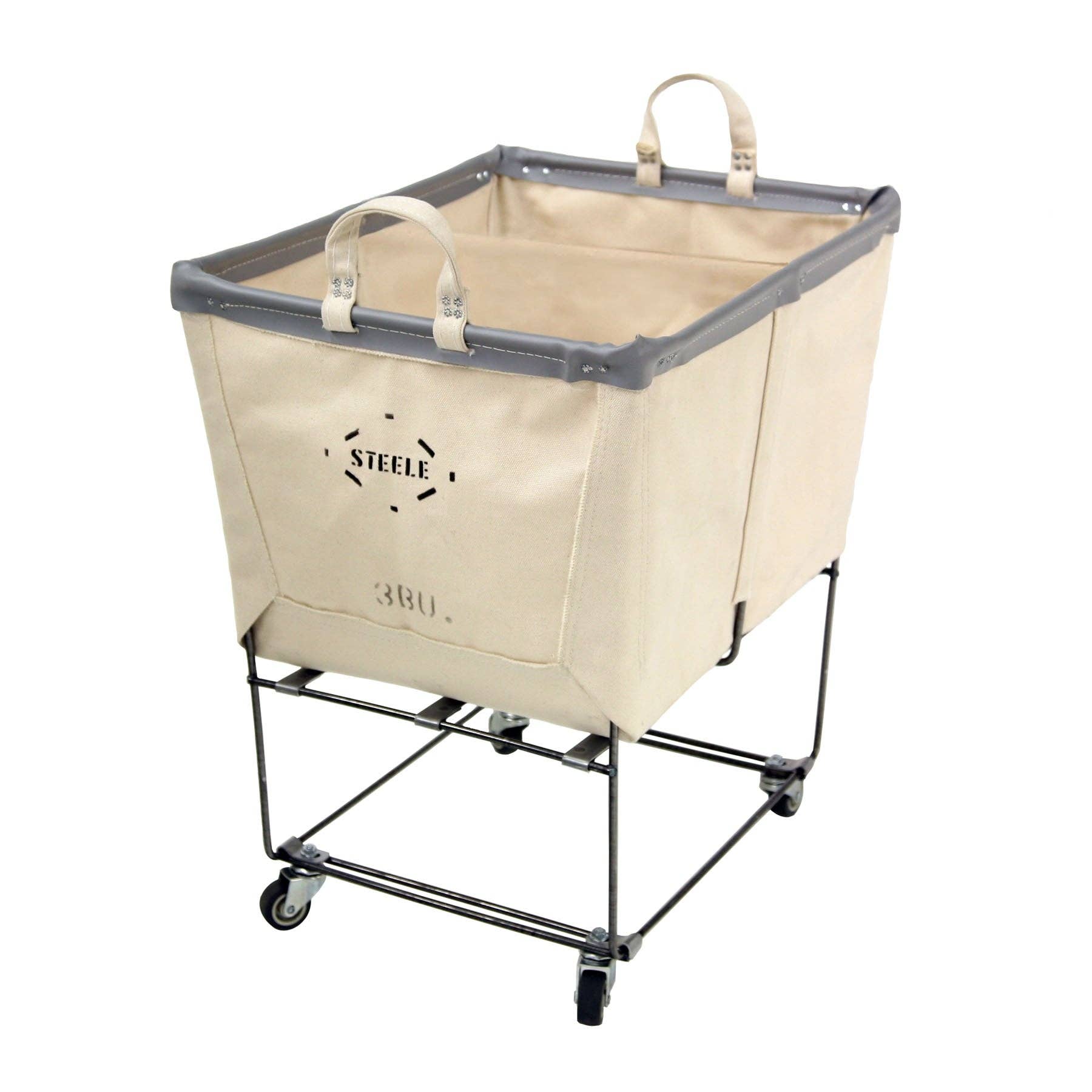 Steele Canvas Basket Corp. - Wholesale Laundry Basket - Canvas Elevated Truck - Permanent Style 3 Bu11