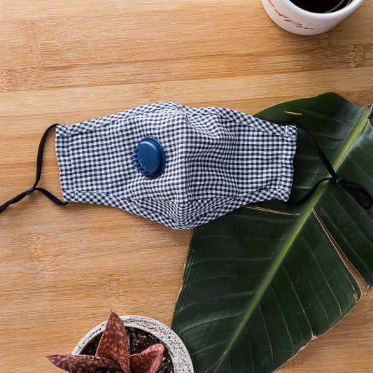 Leto Accessories - Wholesale Protective Face Mask/Shield - Checkered Mask With Colored Filter15