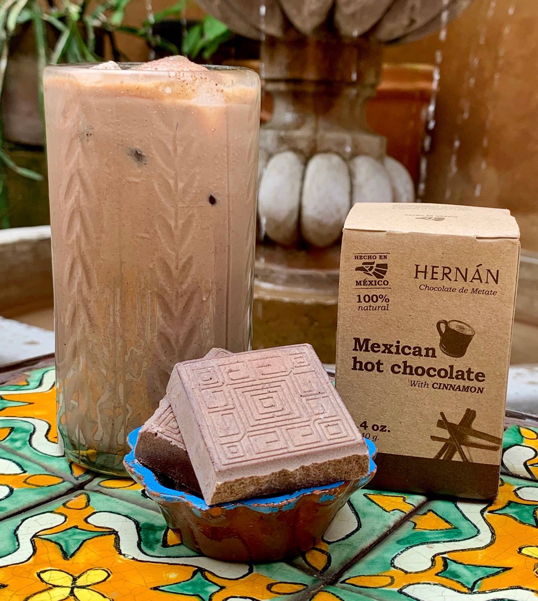  HERNÁN – Großhandel Kakao/Heiße Schokolade – Zimt Mexikanisch Heiße Schokolade Quadrat „Tablillas“ - 240g7