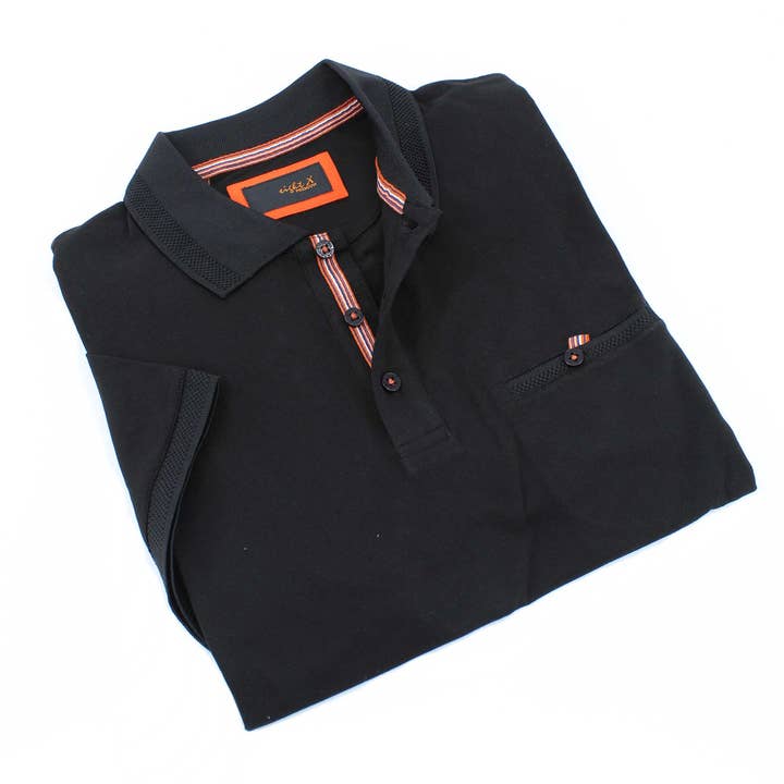 Svart fickpolo för wholesale av EIGHT X