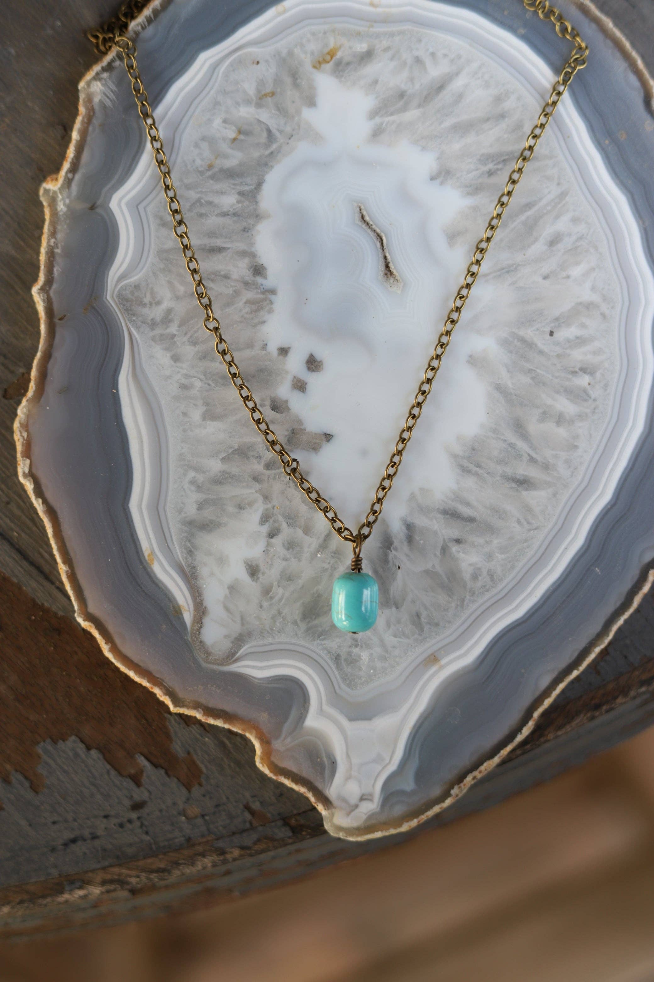 Turquoise Haven - Wholesale Pendant/Charm Necklace - 6236 R2-270