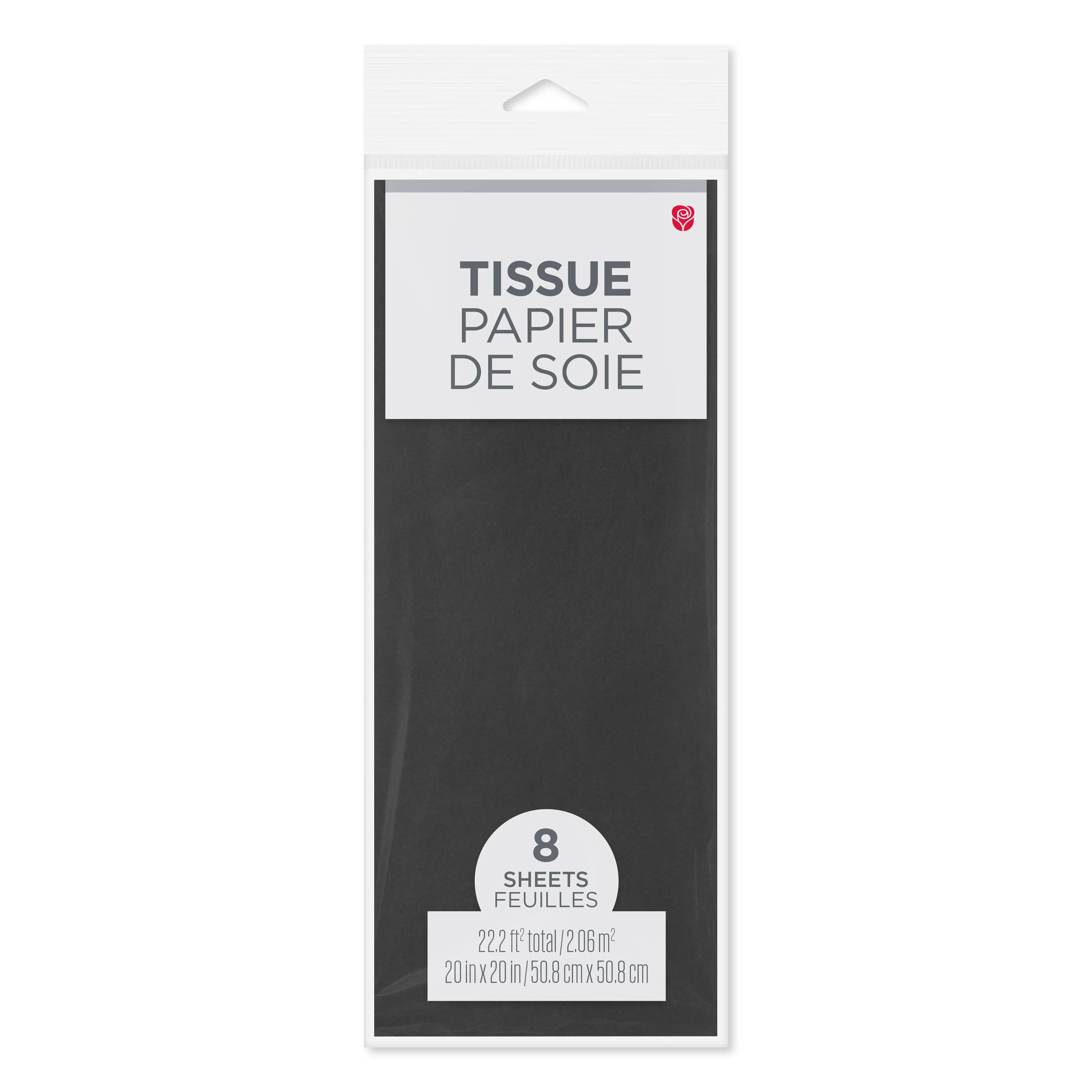 DICKENS INC. - Wholesale Tissue Paper - Tissue Paper Black 8 Sheet | Black Gift Wrap Tissue Paper1