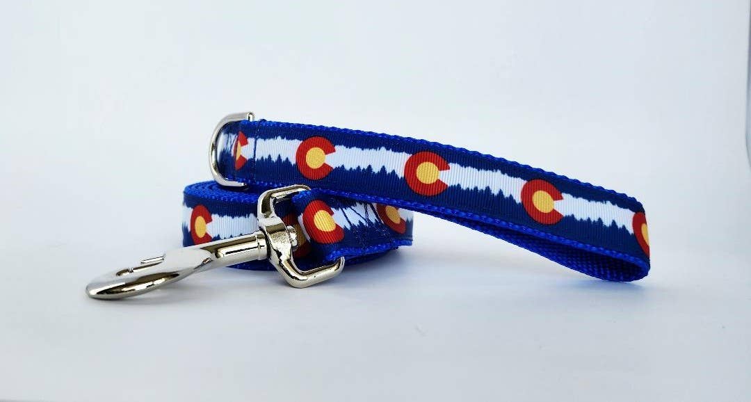 Rocky Mountain Hound - Wholesale Pet Collar - Dog - 1" Blue Colorado Dog Collar, Leash, or Martingale1