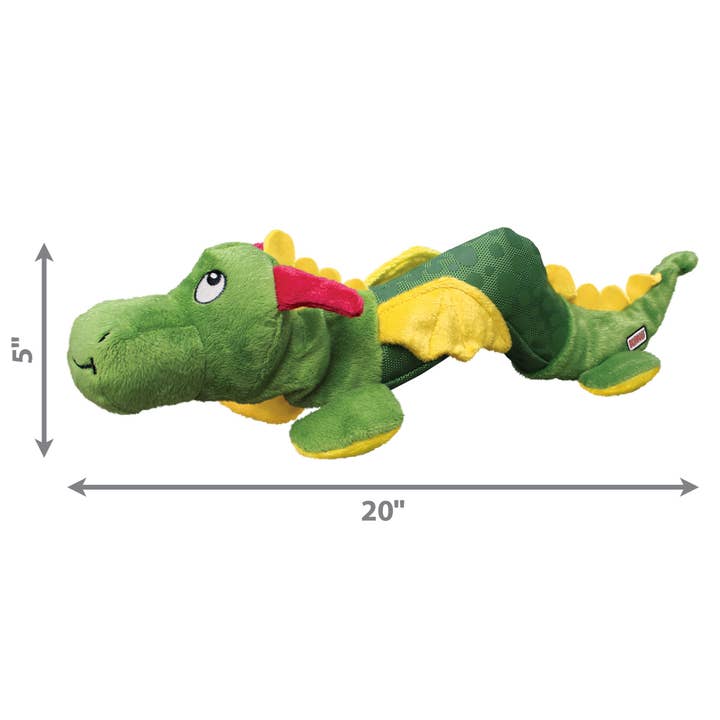 Pet Palette Distribution - Wholesale Pet Plush Toy - Dog - KONG® Shakers™ Dragon Dog Plush Toy Large/XL2