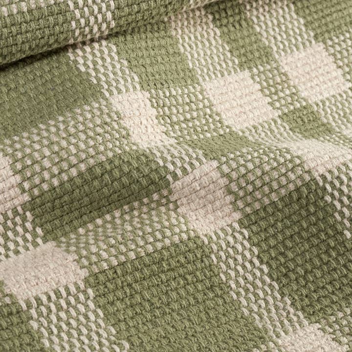 Annie Selke - Wholesale Area Rug - Tattersall Handwoven Cotton Rug | Sage2
