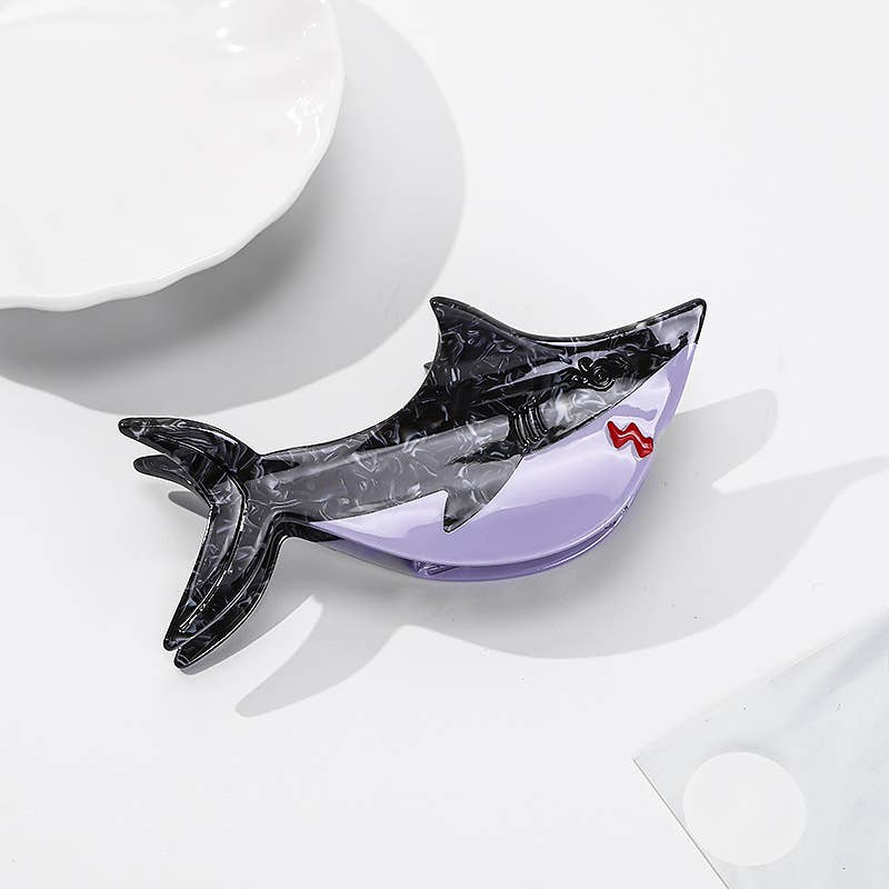 SoapElenGlen - Vendita all'ingrosso Fermaglio per capelli - Donna - Adorabili Fermagli per Capelli con Squalo e Balena Animali Oceanici2