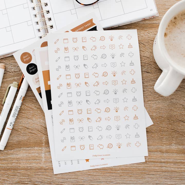 The Daily Grace Co - Wholesale Sticker - Daily Grace Planner Stickers | Classic