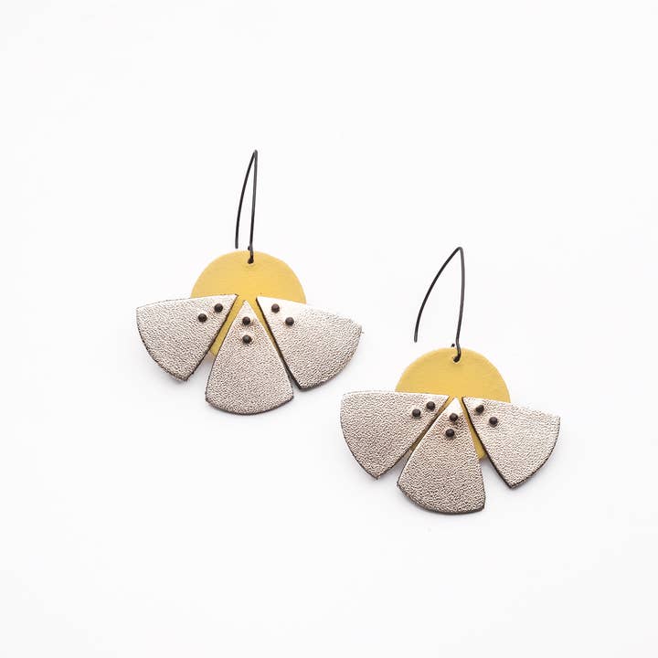 Half-Daisy Earrings for wholesale by C.KARAKALPAKI
