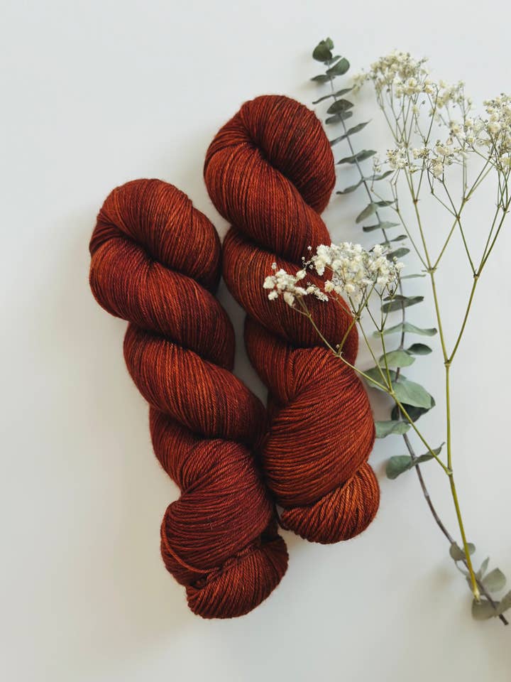 SuperSock Yarn - Dark Smoky Copper for wholesale by laurelknits