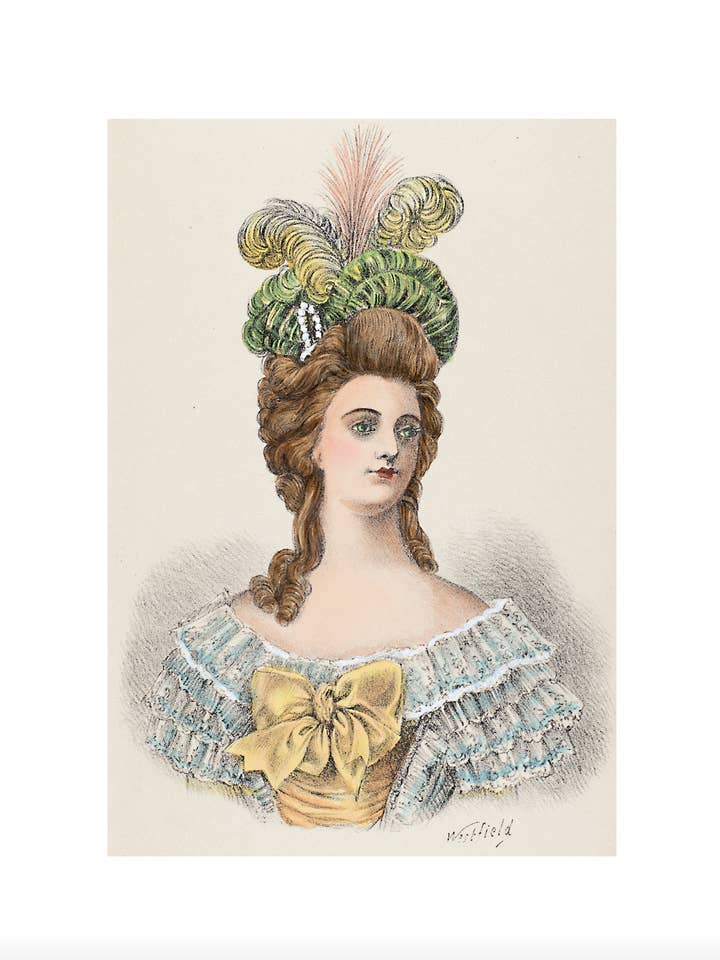 Elaina Coiffure-Riproduzione antica/biglietto bianco per la vendita all'ingrosso da parte di Something To Write Home About