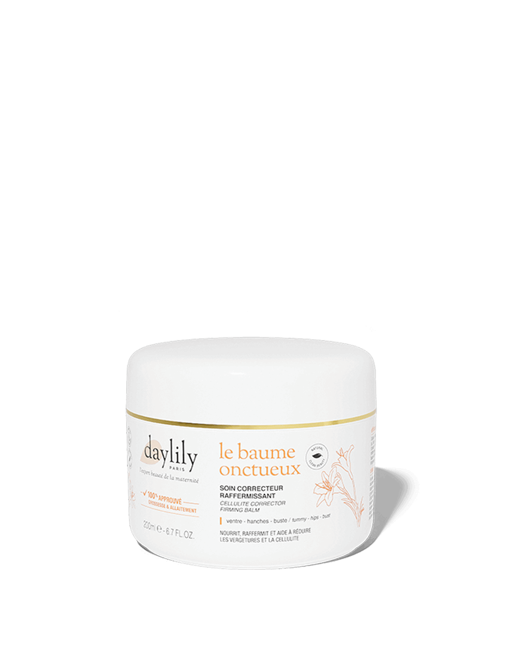 Daylily Paris - Vente Huile et beurre pour le ventre – maternité - Le Baume Onctueux - Raffermissant & anti-cellulite4