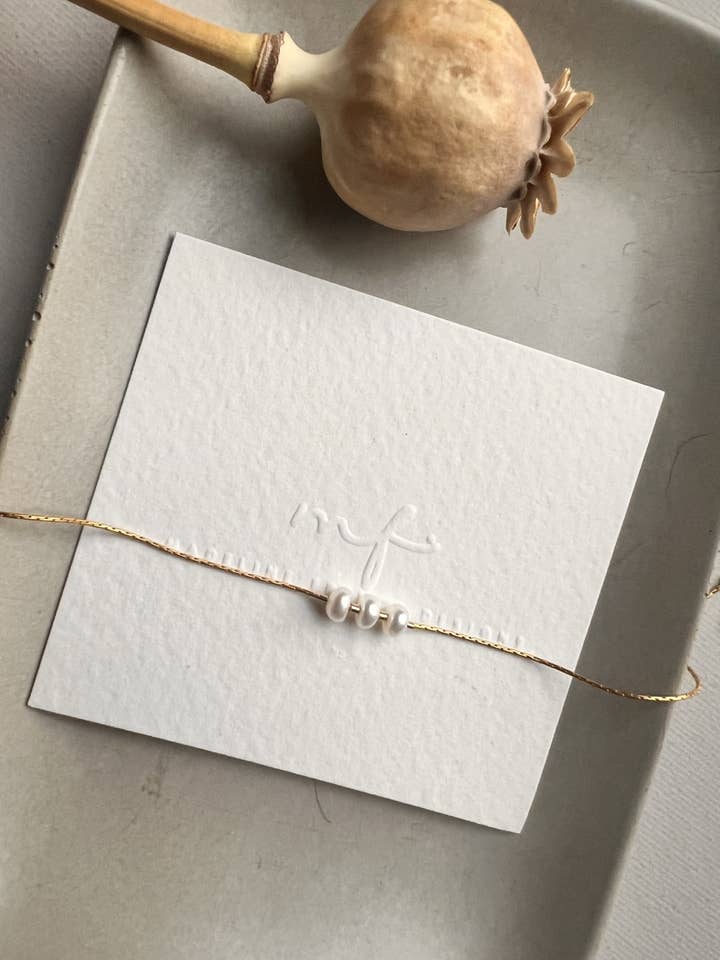 the pearl girl necklace for wholesale by Madeline French Designs