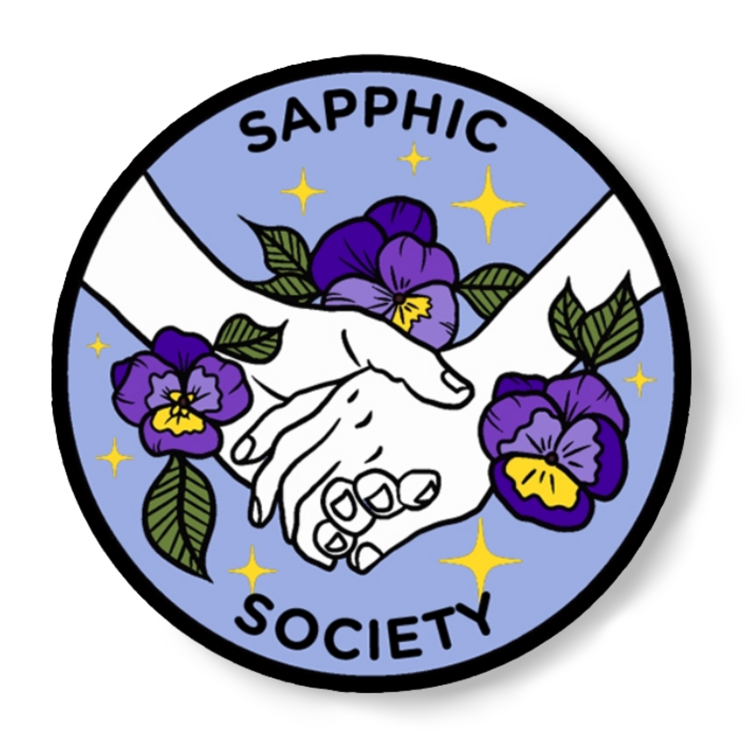 Luck and Lavender Studio - Wholesale Sticker - Sapphic Society Sticker0