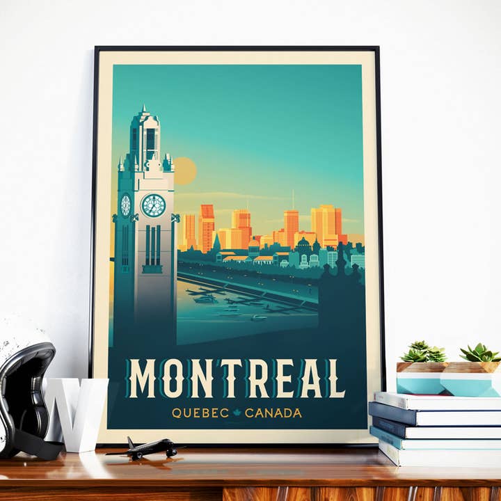 Olahoop Travel Posters - Wholesale Poster - Montreal Quebec - Canada travel poster