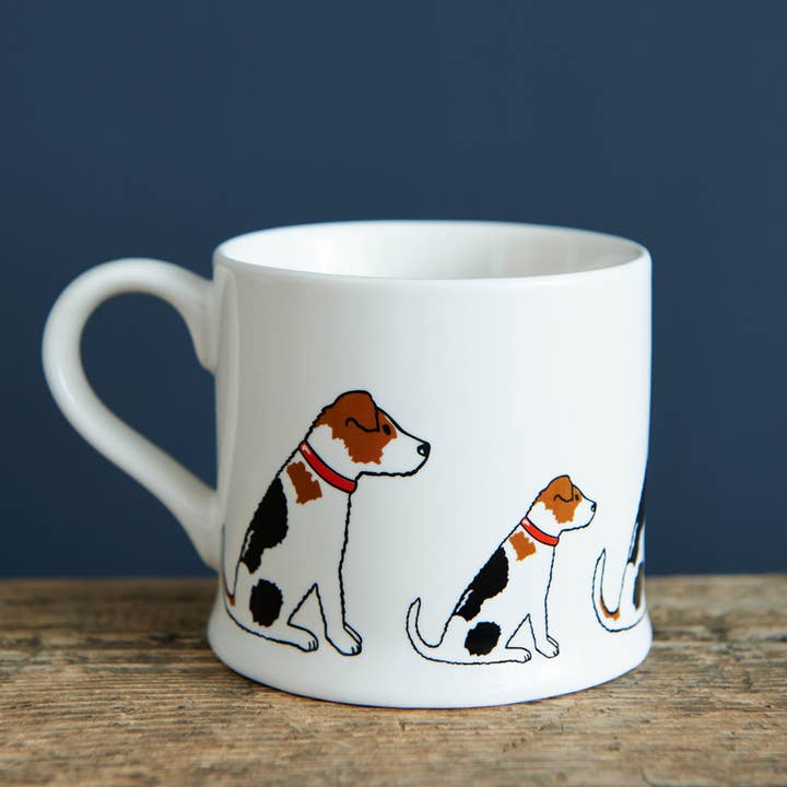 Sweet William Designs - Wholesale Coffee Mug - Mischievous Mutts Dog Mug - Jack Russell