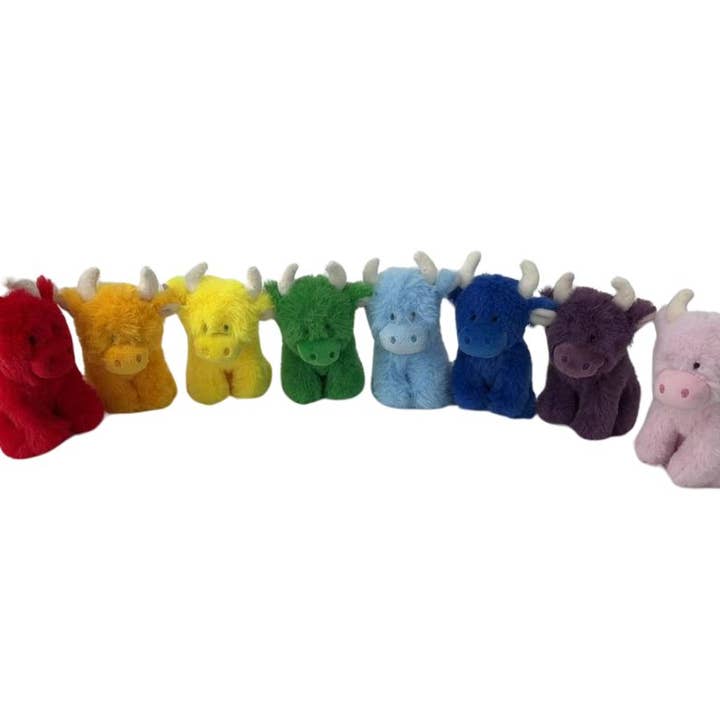 Jomanda Soft Toys & Accessories – wholesale Stuffed/plush toy – Kids & baby – Dark Blue Mini Highland COOllectible Cow Plush Toy 5