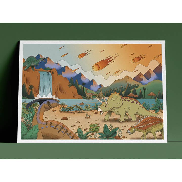 Extinction A4 Print - Limited Edition for wholesale by Clare Lewis Illustration