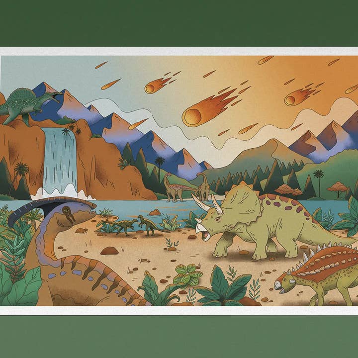 Extinction A4 Print - Limited Edition for wholesale by Clare Lewis Illustration