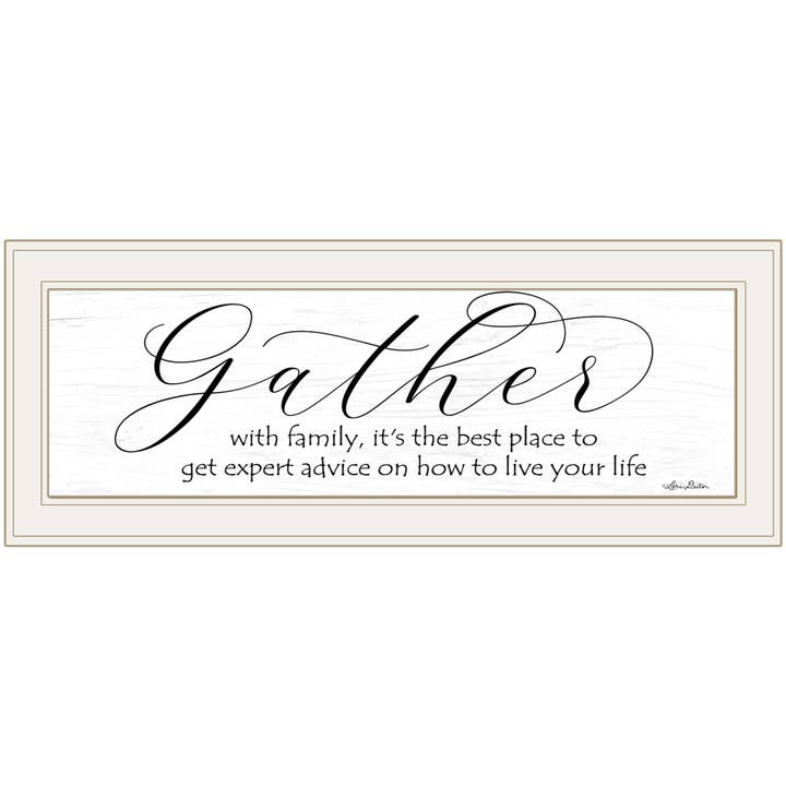 « Expert Advice » par Lori Deiter, impression encadrée, impression blanche pour la vente par Trendy Decor 4U