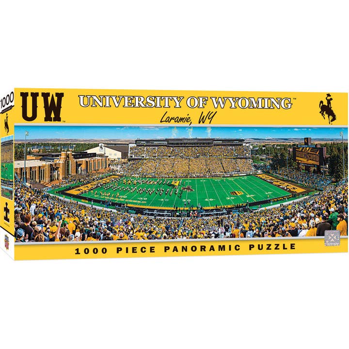 Wyoming Cowboys - 1000 Piece Panoramic Jigsaw Puzzle for wholesale by Masterpieces Puzzles