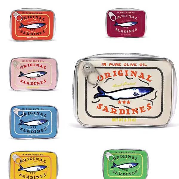 1st Allie - Wholesale Makeup/Cosmetic Bag - Sardine's Tin Can Gift Cosmetic Bag