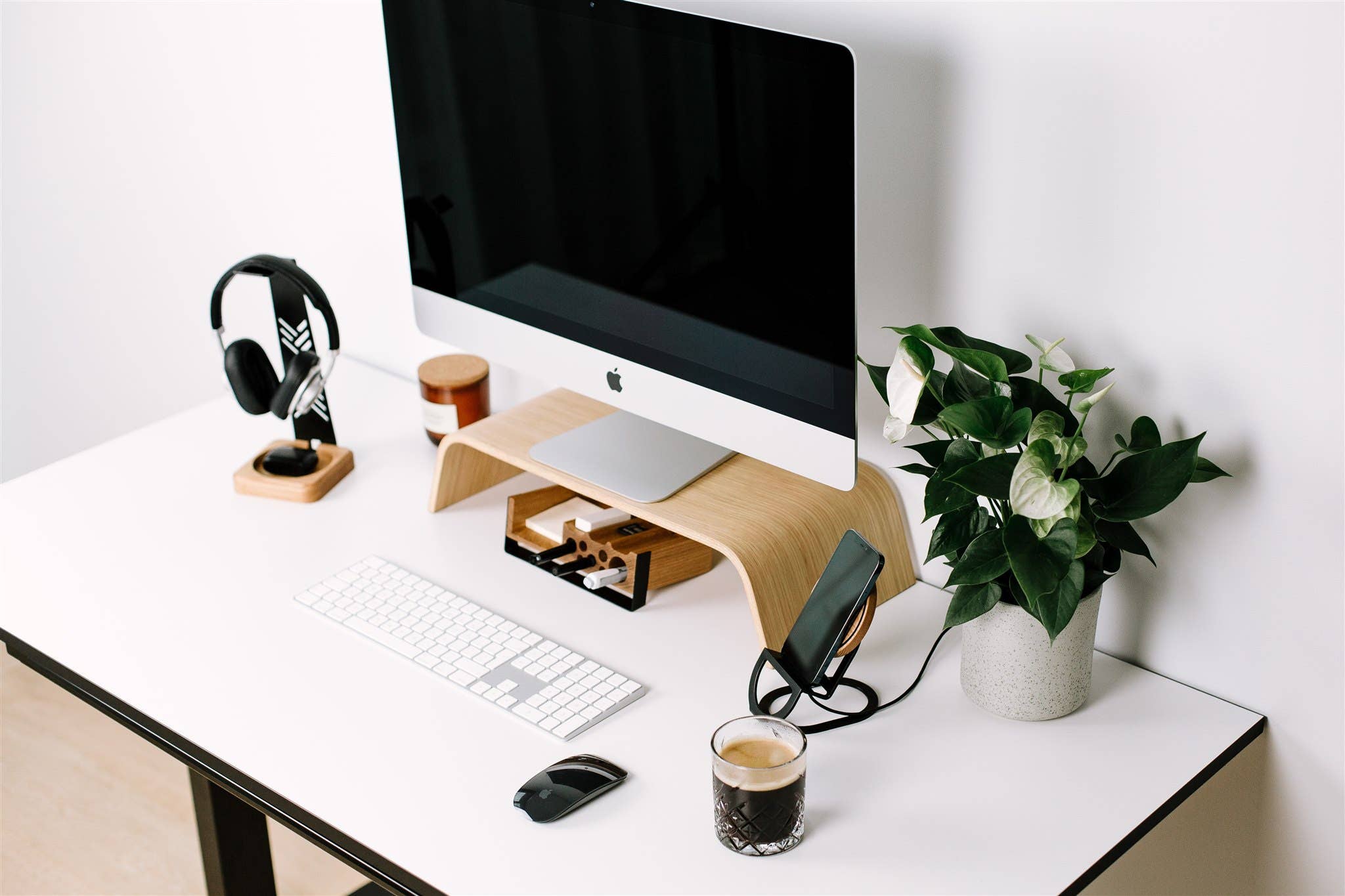 Halostands - Wholesale Desk Riser - Wood Monitor Stand, Monitor Riser, Desk Shelf, Home Office0