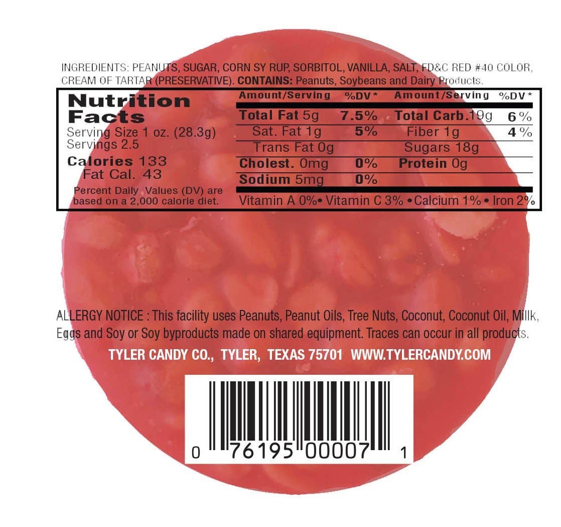 Dickies Candy Co - Wholesale Hard Candy - Case of 128ct Peanut Patties2