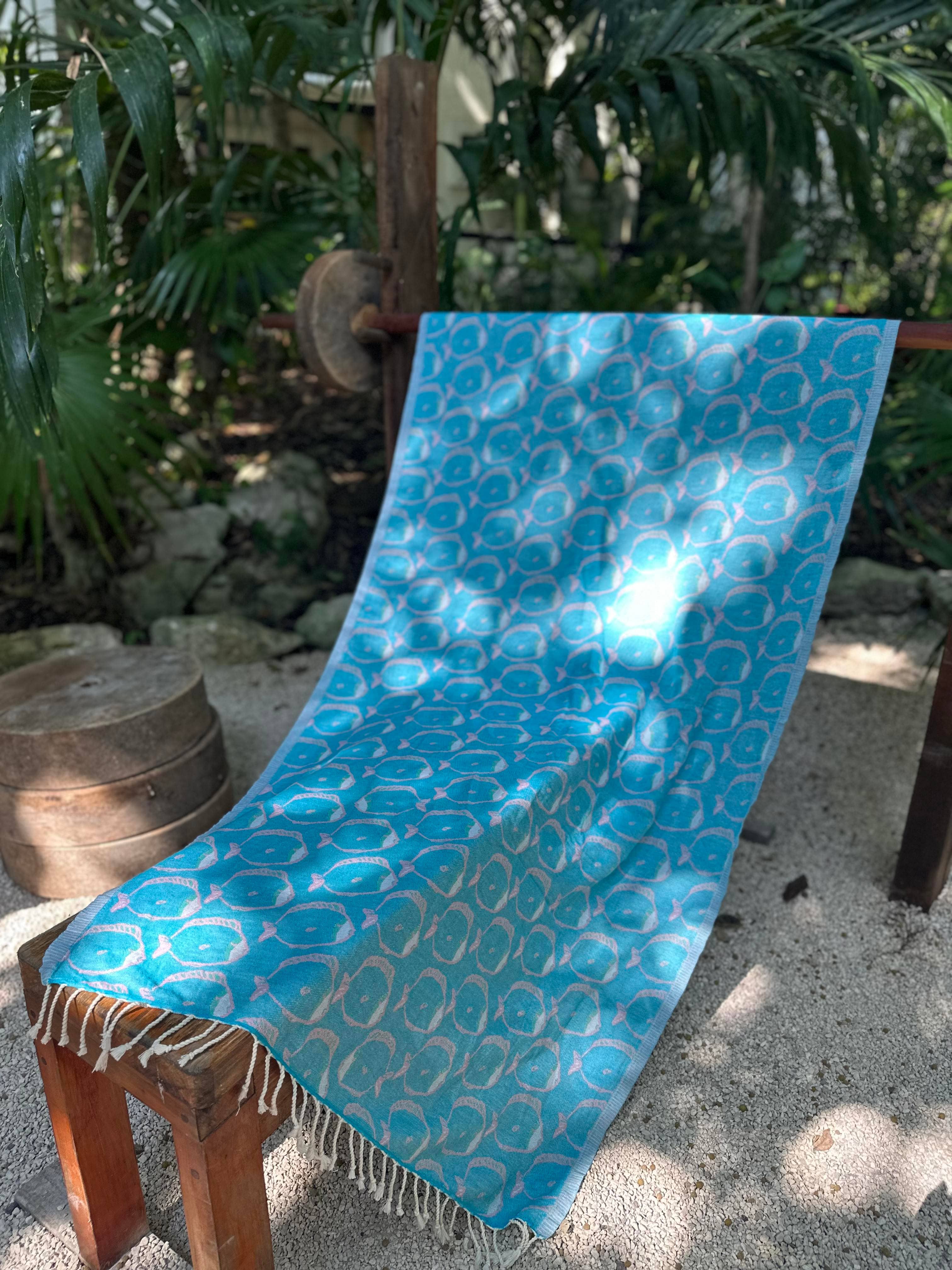 Ramus & Co. - Wholesale Beach Towel - Aqua Reef Turkish Beach Towel5