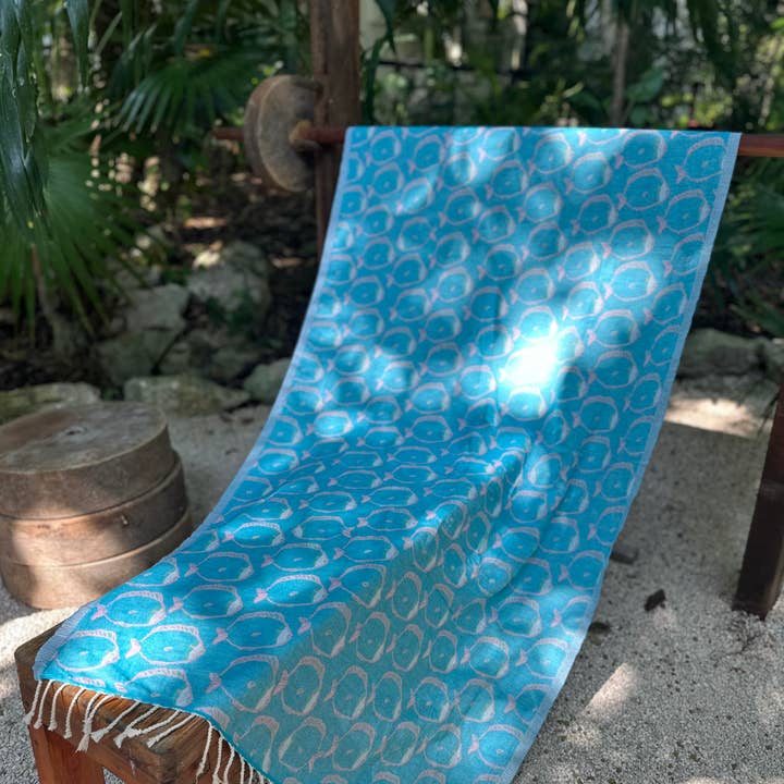 Ramus & Co. - Wholesale Beach Towel - Aqua Reef Turkish Beach Towel5