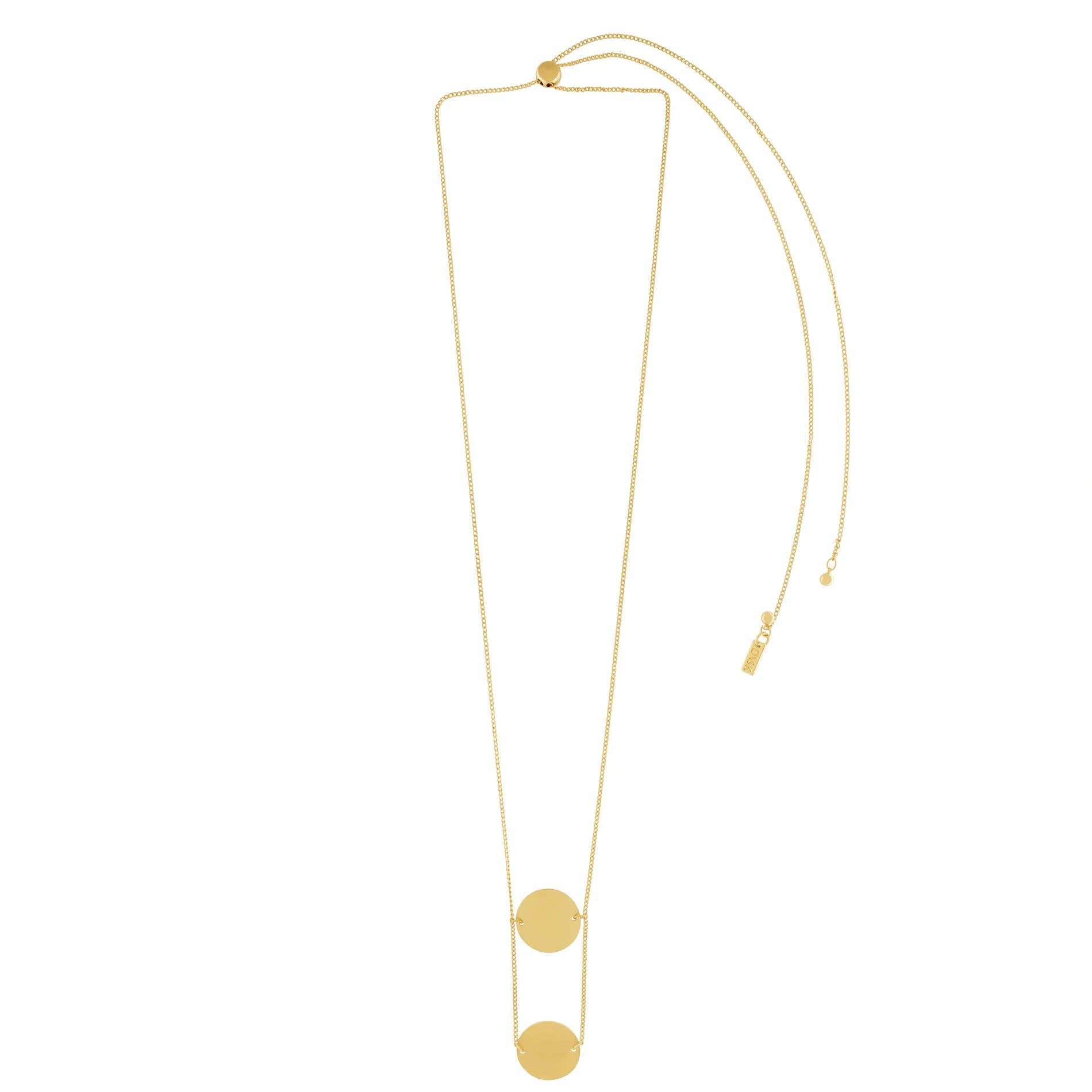 Dansk Copenhagen - Wholesale Halskettinghanger - Theia Verstelbare 2 Punt Ketting Goud Vergulding0