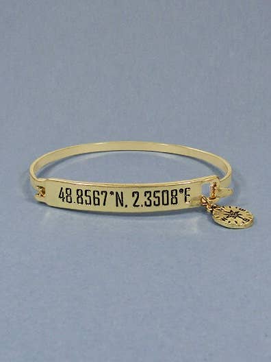 Manchette en forme de boussole estampée pour la vente par TheTizana