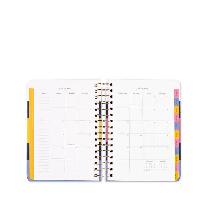Kate Spade New York by Lifeguard Press - Wholesale Planner - 17 Month Large Planner, Bold Painterly Stripe