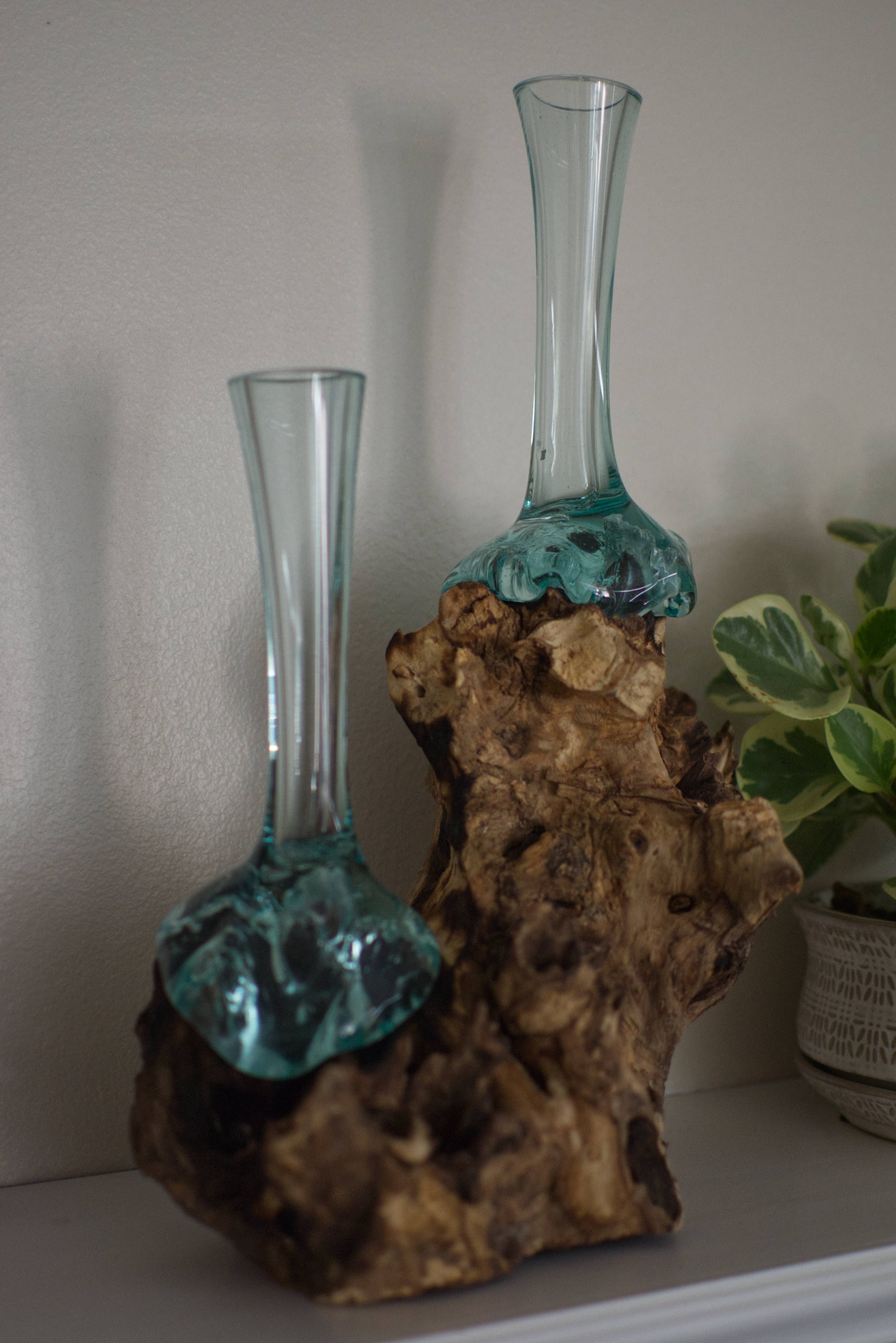 Cohasset Gifts - Wholesale Vaas - Dubbele hoge magere vaas op gamalwortel1