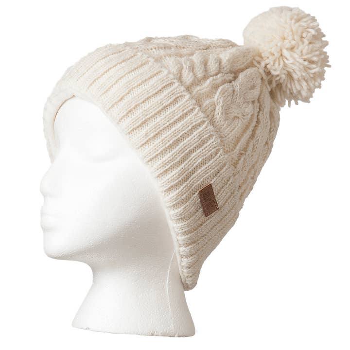 Ark Imports - Wholesale Beanie - Unisex - Helix Pompom Hat1