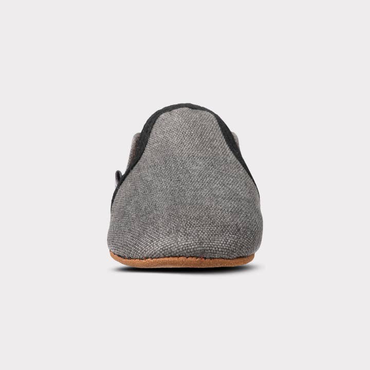 Charcoal Brown Rascal Soft Sole Boys Slip-On Crib Shoe for wholesale on Faire3