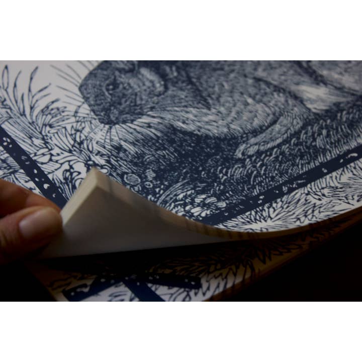 Ancesserie Letterpress - Wholesale Disposable Placemat - Blue Bunny Place Mats1