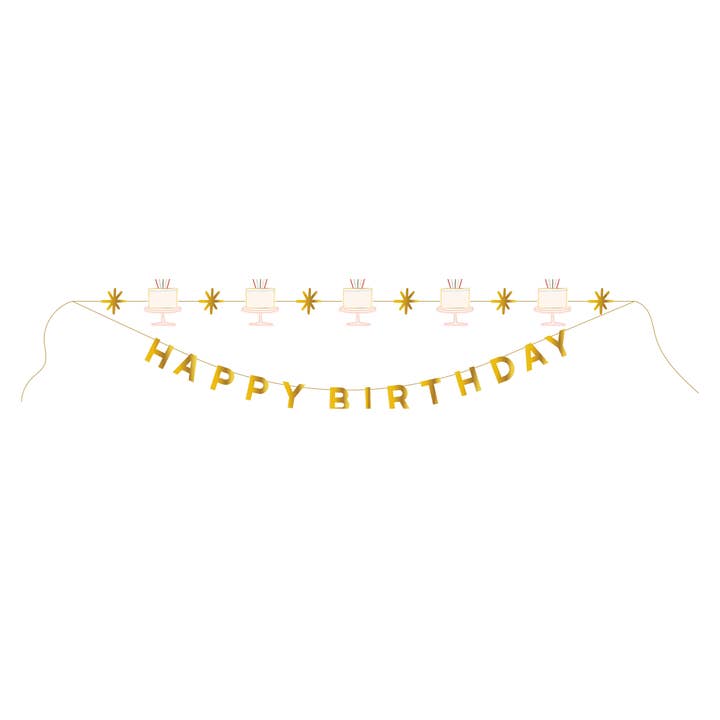 Happy Birthday Party Banner Set for wholesale by Emergency Confetti