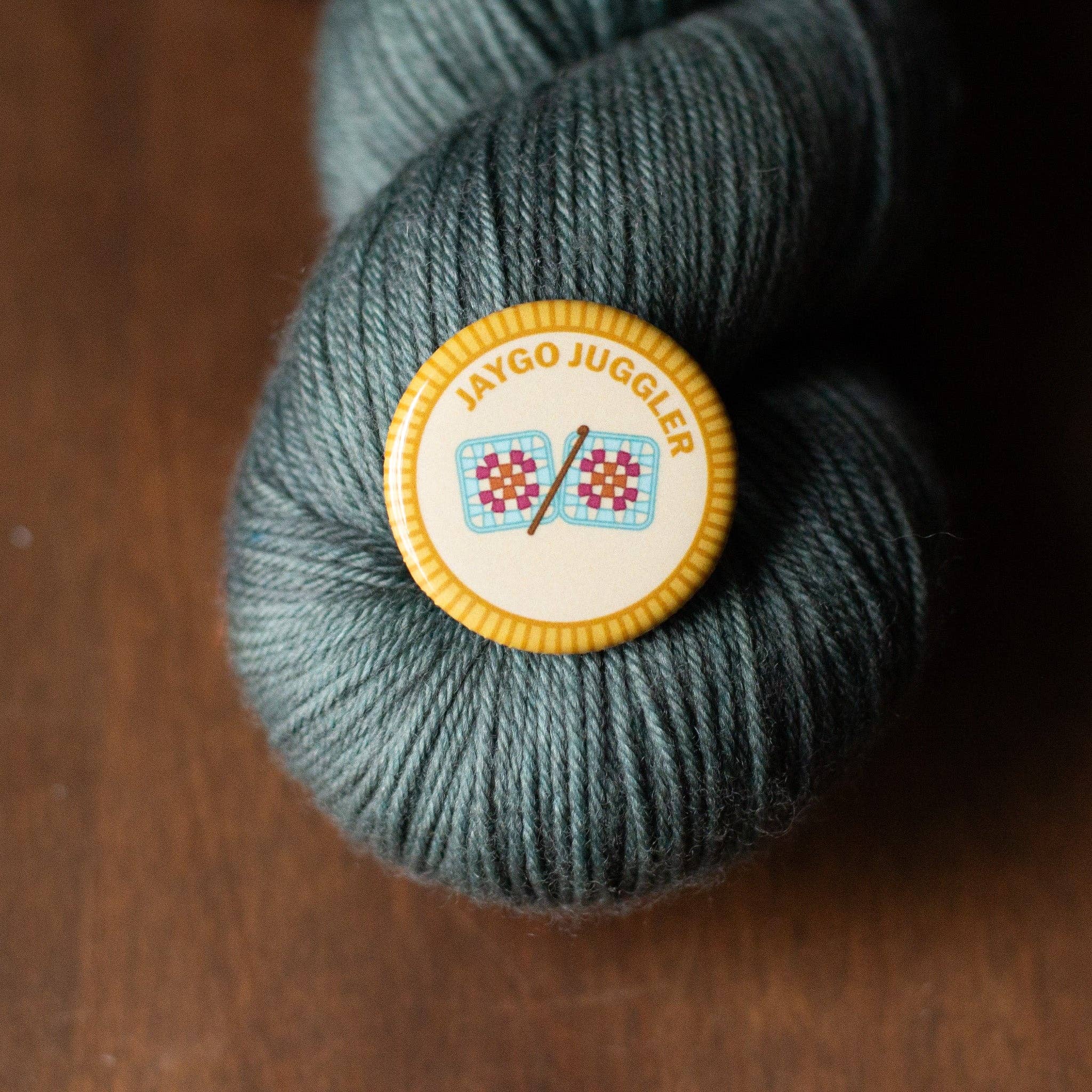 Camp Stitchwood - Wholesale Lapel Pin/Button - JAYGO Juggler Merit Badge1