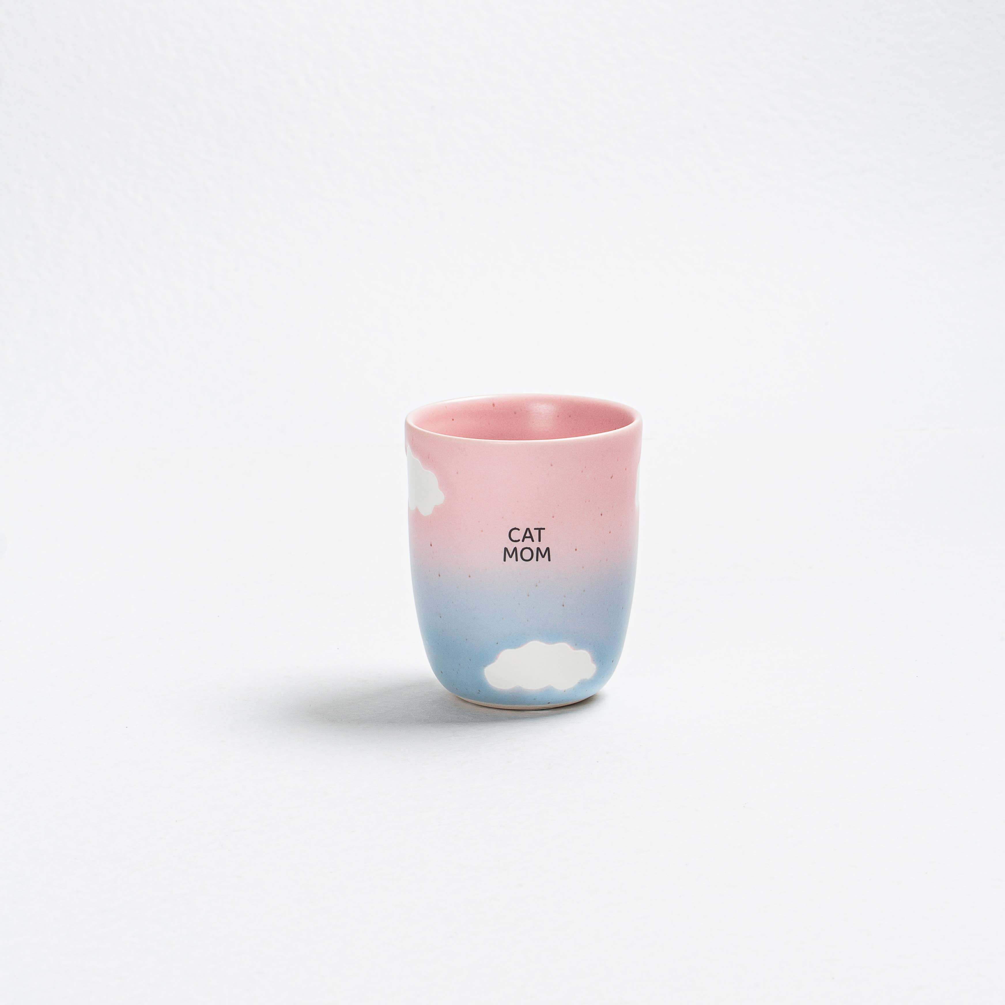 Egg Back Home - Wholesale Coffee/Tea Cup - Cloud Sunset Medium Cup 220ml Cat Mom & Dad 2 Pieces Set1