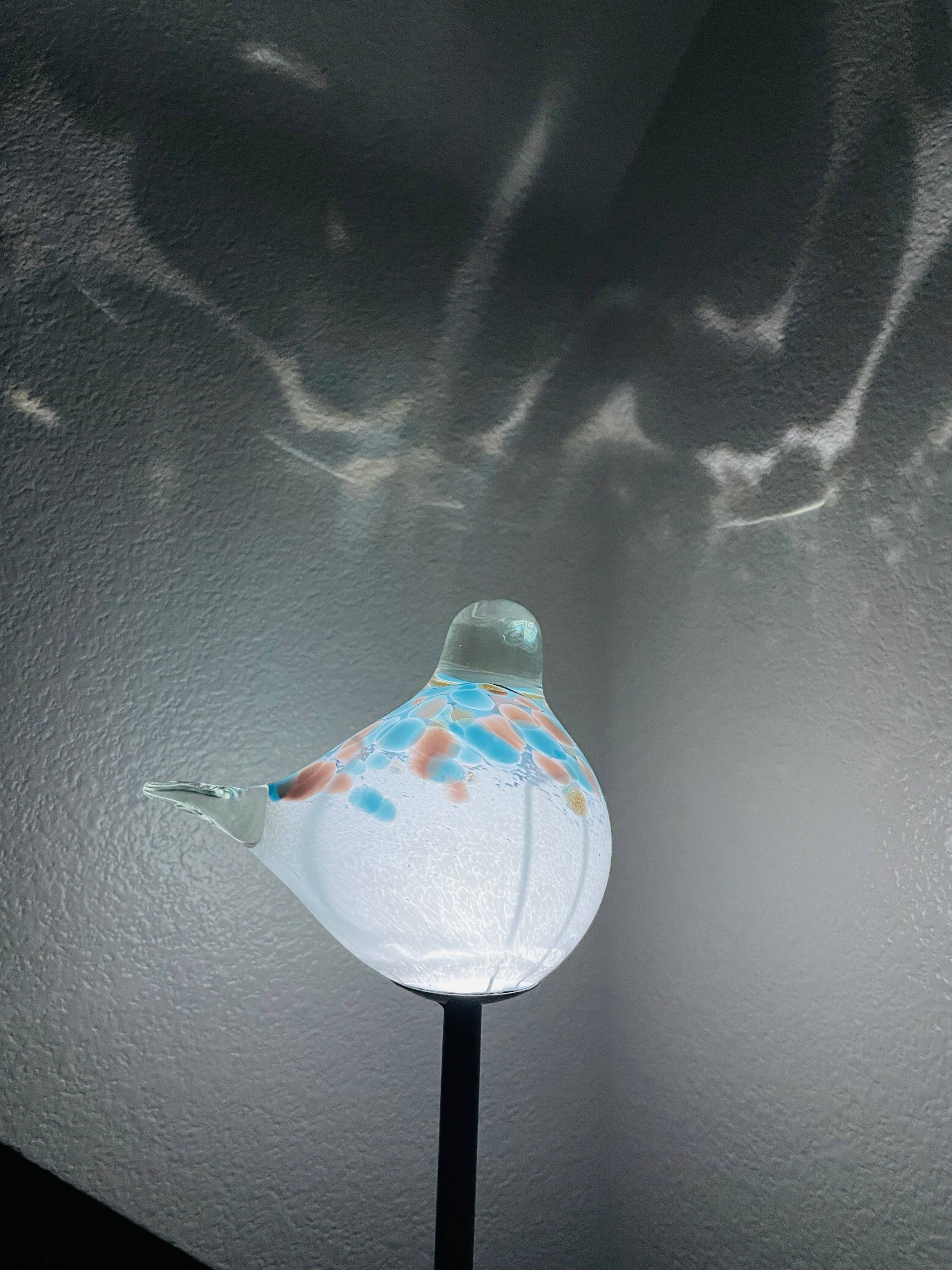 ApricotMint – Großhandel Pfosten/Pfähle – Art Glass Solar Vogel Pfahl sortiert Set8