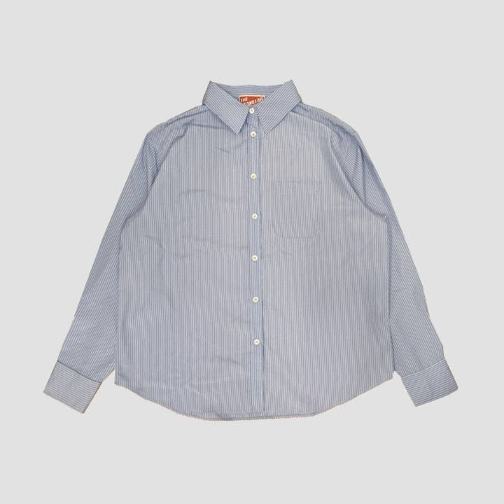 CHEMISE AMPLE À RAYURES - FAIT PARTIE D'UN ENSEMBLE pour la vente par The Blank Lab