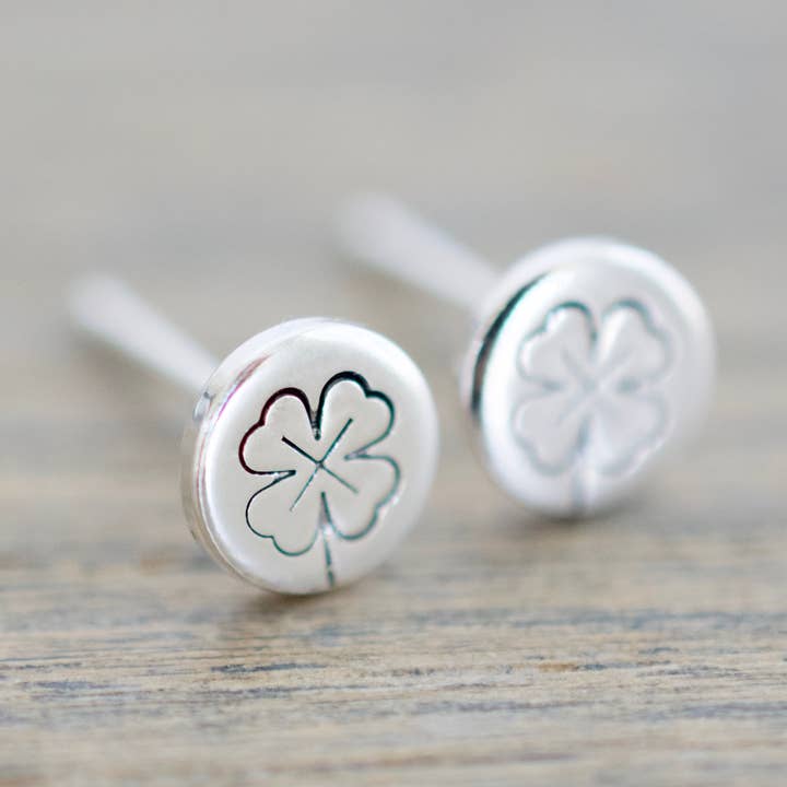 Boucles d'oreilles trèfle pour la vente par Tesoro Jewelry