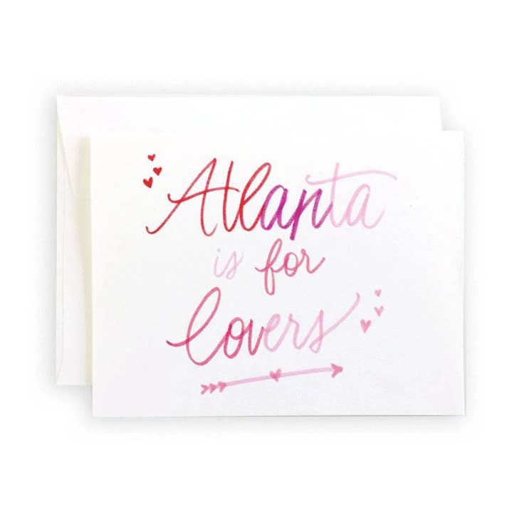 Atlanta is for Lovers Greeting Card or Notecard Set for wholesale by Natty Michelle Paperie