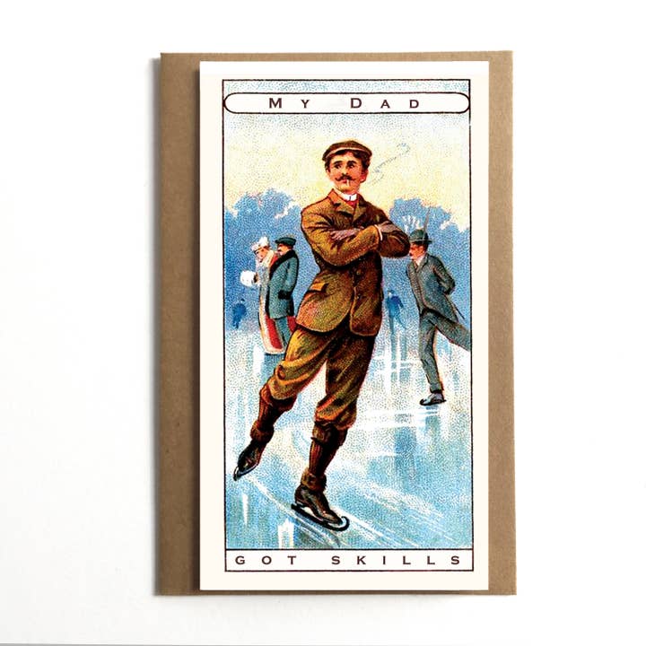 My Dad Got Skills ; carte amusante pour la fête des pères ; original et original pour la vente par A Zillion Dollars