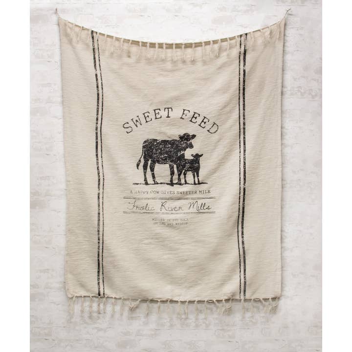 Col House Designs - Wholesale Throw blanket - Sweet Feed Farmhouse Throw1