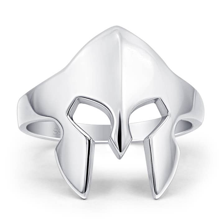 Spartanhjälm Ring Oxisderat 925 Sterling Silver Grossist för wholesale av Blue Apple Imports